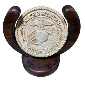 6.5 Exotic Hard Maple Marine Plaque Customized with Name