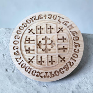 6" Coptic Cherry & Exotic Hard Maple Orthodox Bread Stamp (New)